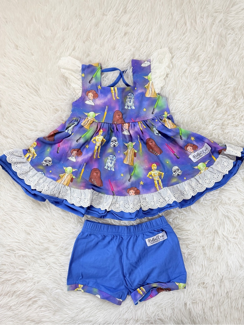 Bella & Omi Star Wars Play Set + Shorts NEW 2T